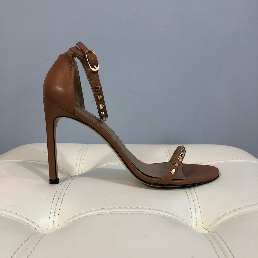 Stuart Weitzman Whatastud Nude Sandal